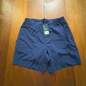 Ten Thousand Mens Session Shorts Lined 7in Running Gym Workout NAVY Large